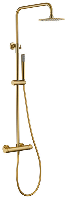 IMEX BTB063/OC BLESS-PALAU Termostatico Conjunto Ducha Oro Cepillado