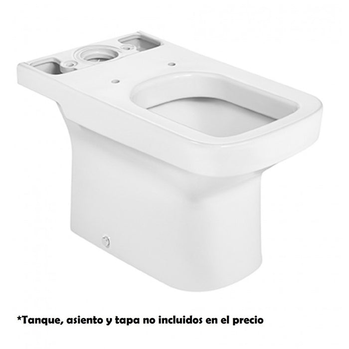 ROCA A342788000 DAMA Taza de inodoro de tanque bajo