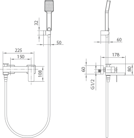 IMEX BDP048-4ORC PISA Kit Baño / Ducha Monomando Oro Rosa Cepillado
