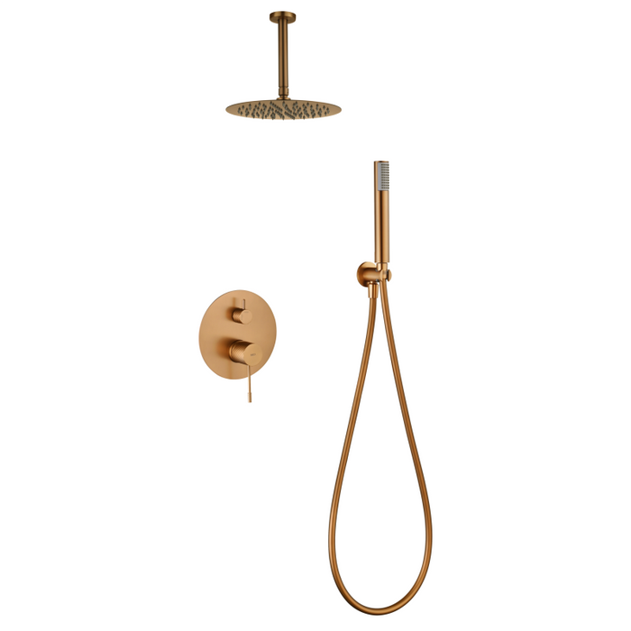 IMEX GPP059/ORC GENOVA-PIAMONTE Monomando Conjunto Empotrado Oro Rosa Cepillado