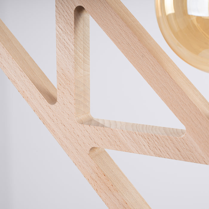 SOLLUX SL.1757 Lámpara colgante CARO madera natural/negro