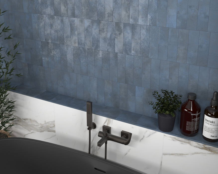 DUNE GREENLAND COBALT GLOSS 6,4x22,3 Porcelánico Esmaltado