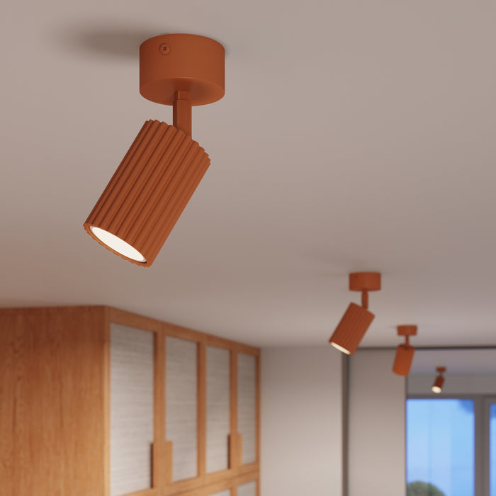 SOLLUX SL.1916 Plafón KARBON 1 ocre rojo