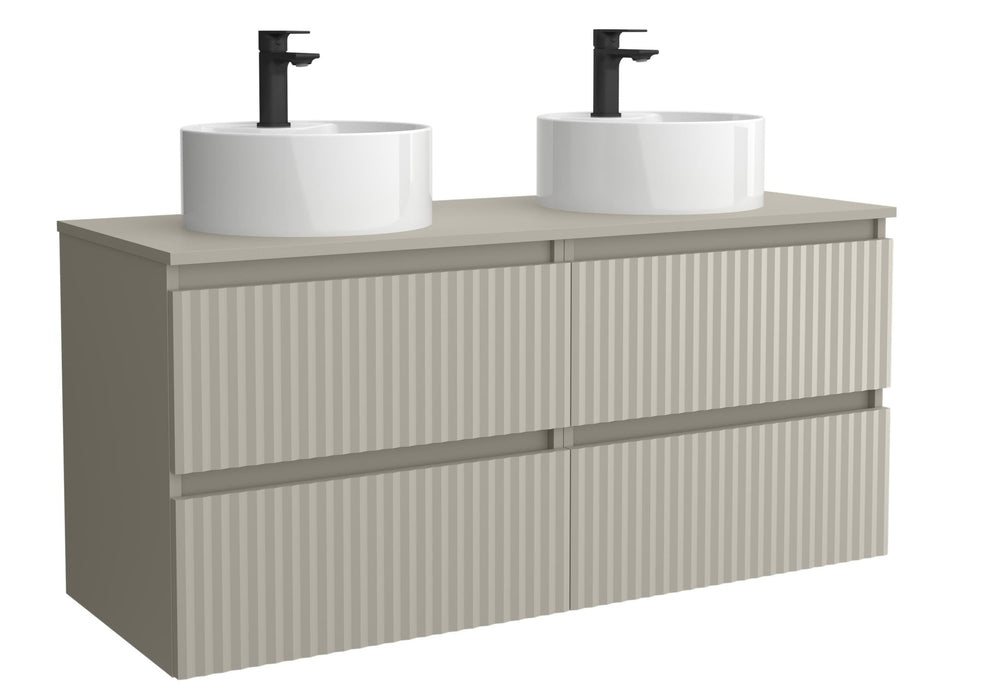 SALGAR 121778 KIRA Mueble+Lavabo LISBOA 140cm Gris mate
