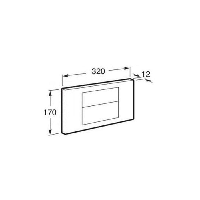 ROCA A890045001 PL1 Dual Chrome Bright Push Button Before 2021