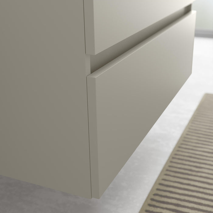 SALGAR 122361 BEQUIA Mueble de Baño 2 pozas Porcelana 120cm Gris mate