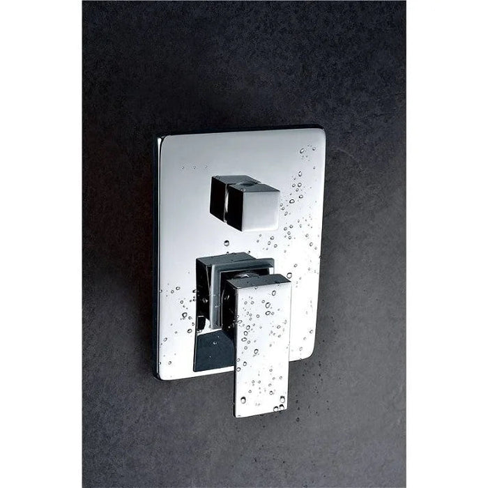 IMEX GET015 VOLGA Conjunto de Ducha Empotrado Monomando Cromo