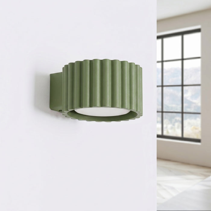 SOLLUX SL.2615 Aplique de pared AURA verde oliva Gx53