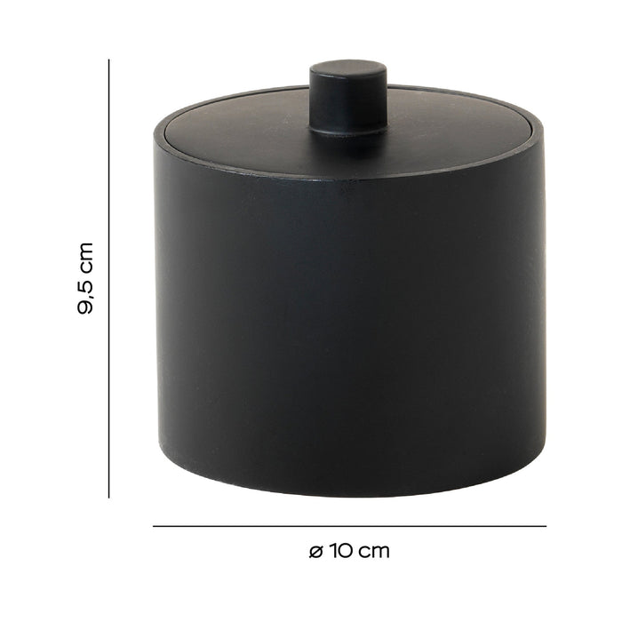 GEDY BR031400000 BRENDA Contenedor Negro Mate