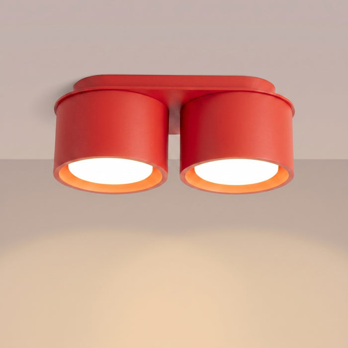 SOLLUX SL.2479 Plafón MODO 2 rojo Gx53