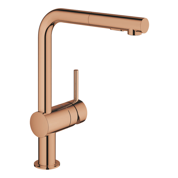 GROHE 30 274 DA0 Minta Monomando de fregadero 1/2" warm sunset (cobre brillo)