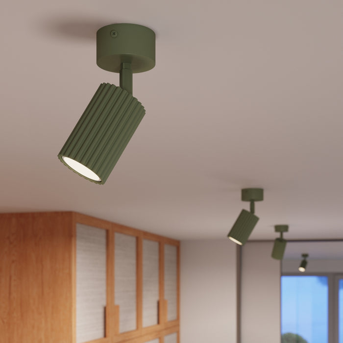 SOLLUX SL.1915 Plafón KARBON 1 verde oliva