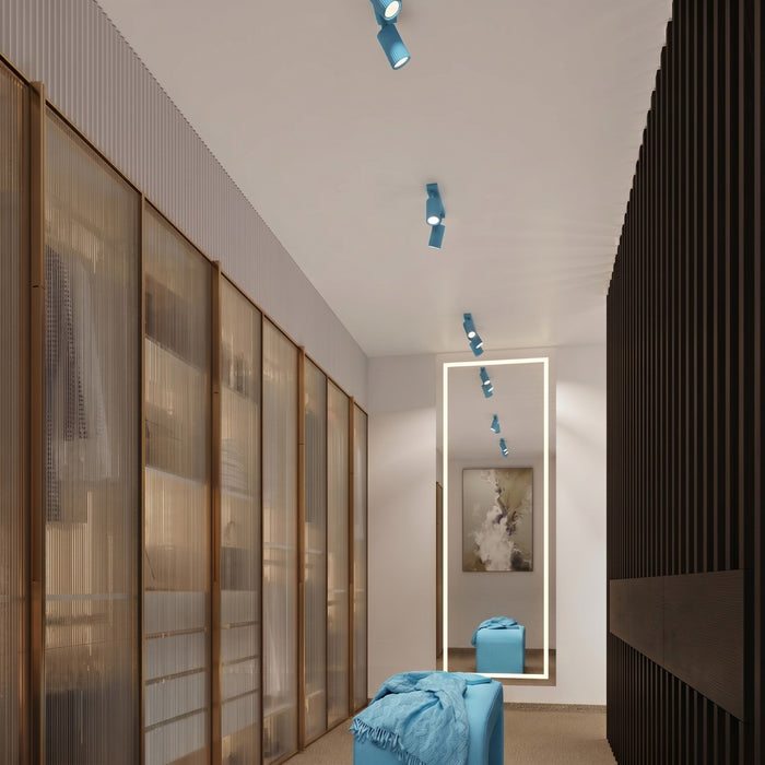 SOLLUX SL.2377 Aplique de pared KARBON azur con interruptor