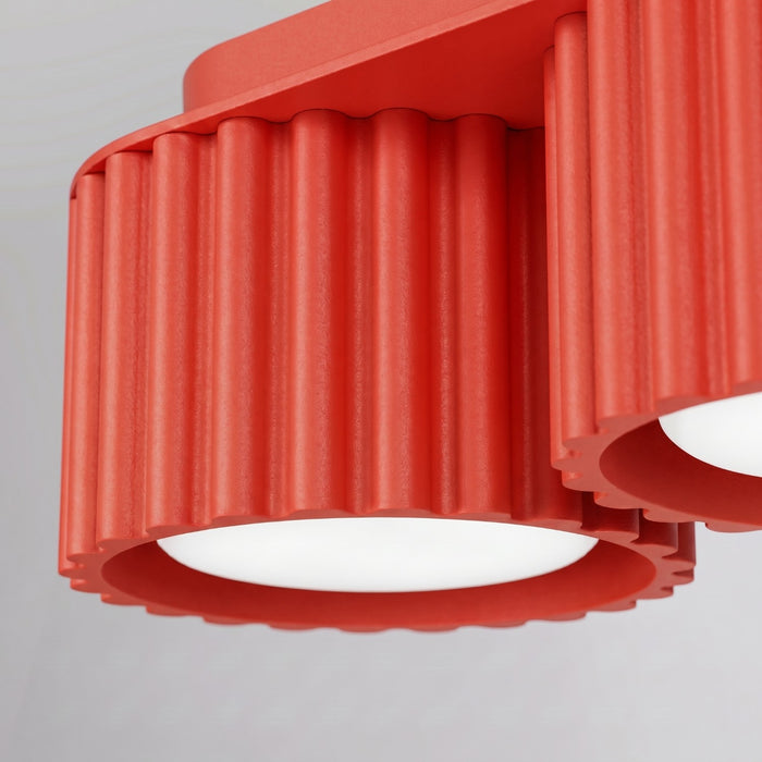 SOLLUX SL.2641 Plafón AURA 3 rojo Gx53