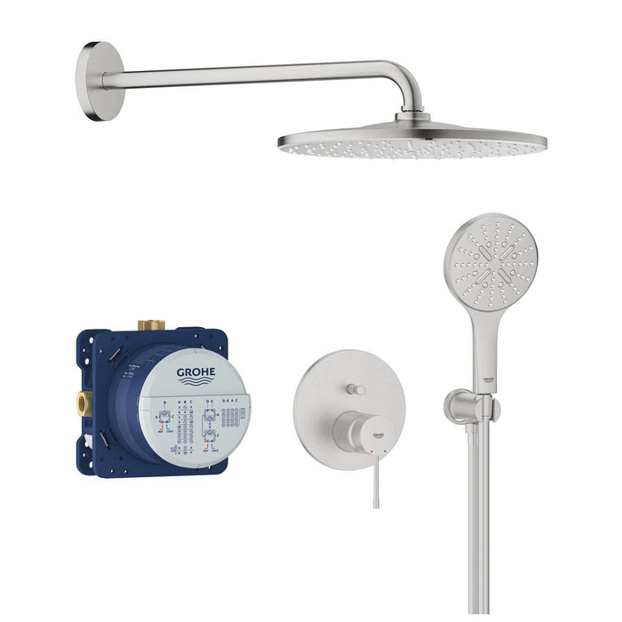 GROHE 25 287 DC0 ESSENCE Conjunto empotrado con ducha mural Rainshower Mono 310 acero