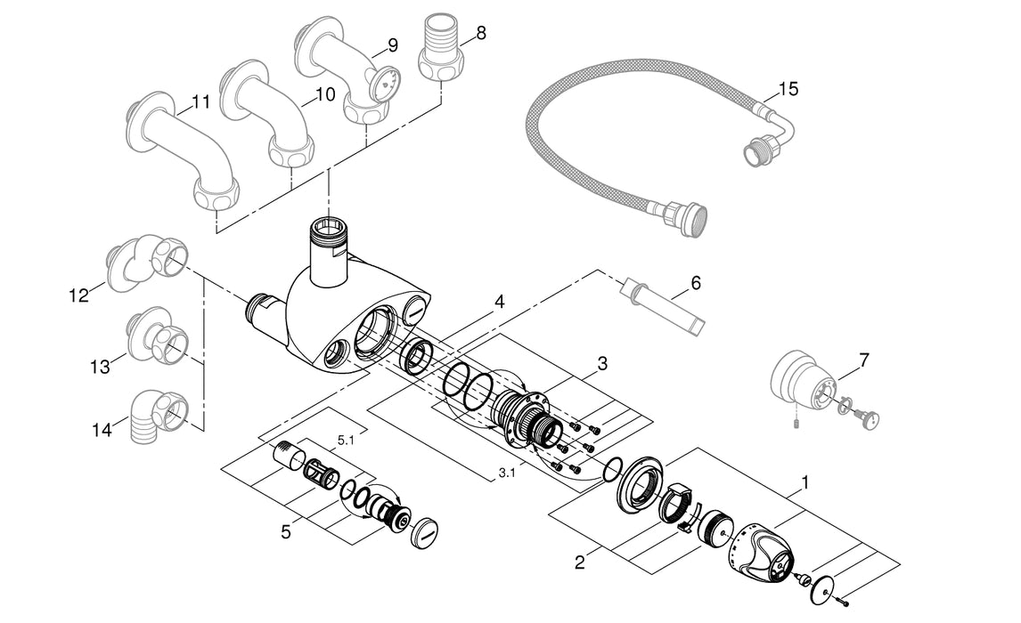 GROHE 36 325 002 EUROSMART Cosmopolitan E Mezclador de lavabo electrónico 1/2" tamaño M con mezclador y limitador ajustable de t