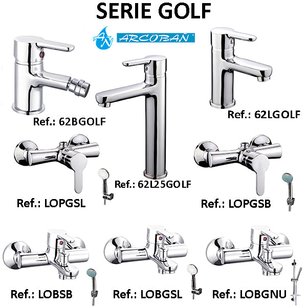 ARCOBAÑ LOBGNU  Lote Bañera Golf + Barra Nubi