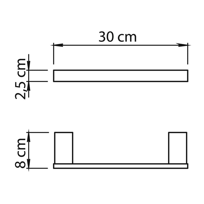 GEDY A5213038000 MAUI Brushed Towel Rack