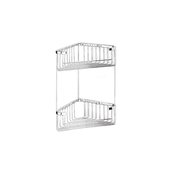 MEDITERRANEA 6010401 J-04 Jabonera Rejilla Angular Doble Pega Cromo