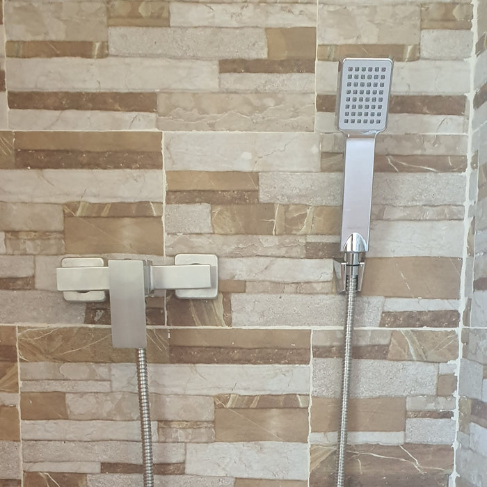 ARCOBAÑ LOPAICA  Lote Ducha Acero Cuadrado  + Set Cuadrado