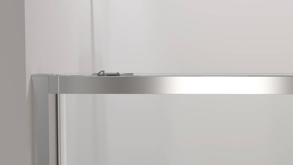 GME TWENTY Mampara Frontal Ducha 2F+2C Cromo Transparente