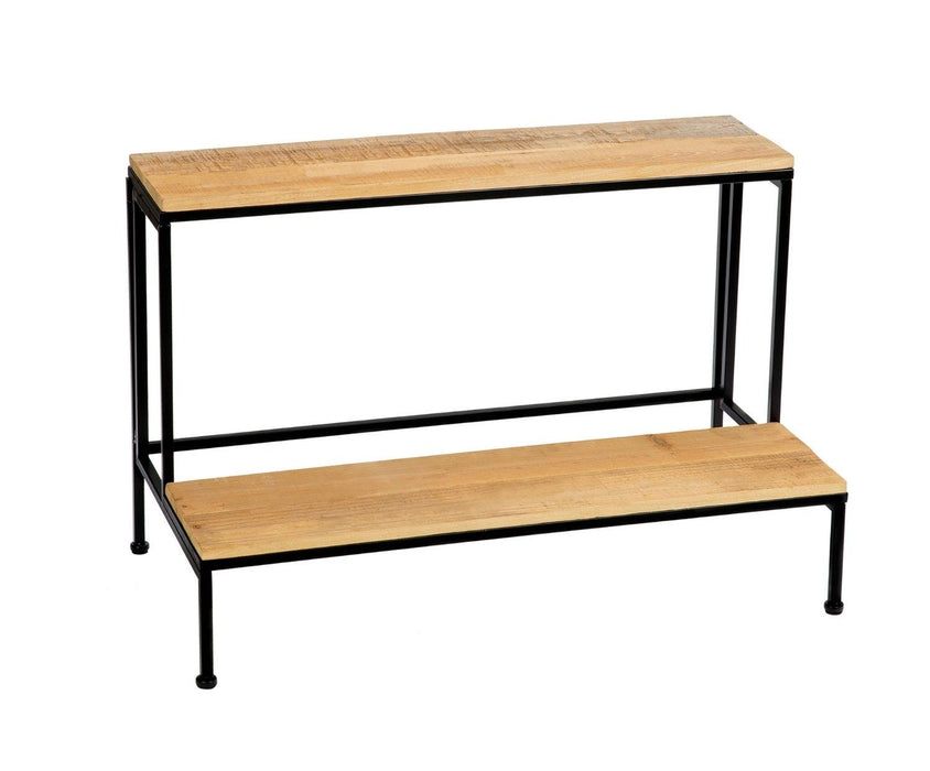 ANDREA HOUSE AX71531 Soporte Plantas Madera/Metal 75x40x49 CM