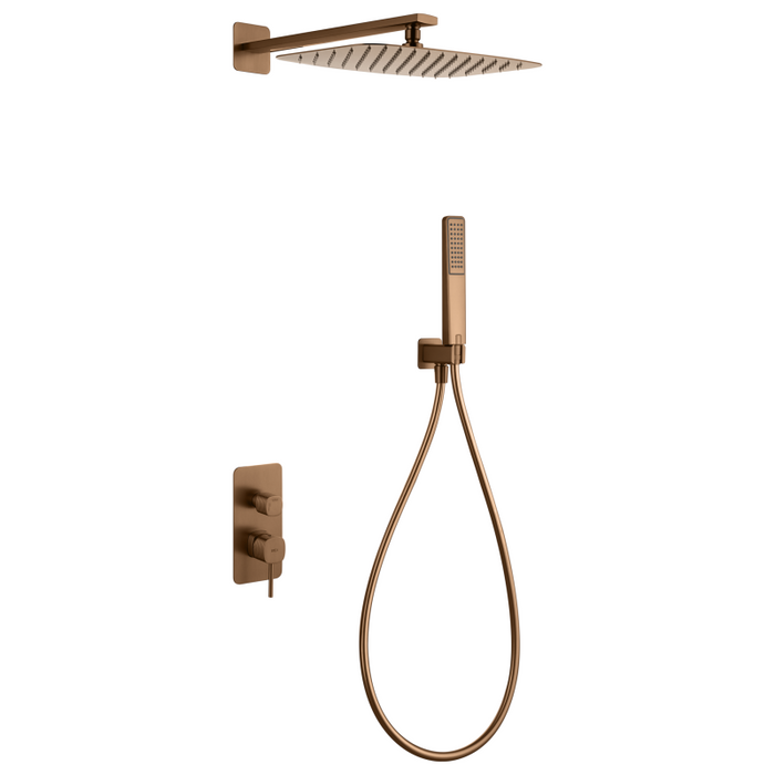 IMEX GPF065/ORC FIRENZE-SASSARI Monomando Conjunto Empotrado Oro Rosa Cepillado
