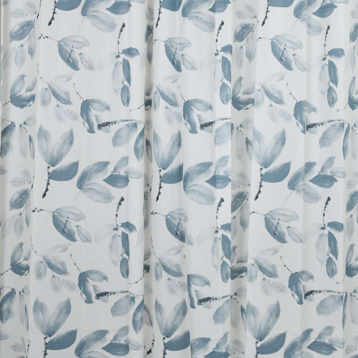 GEDY TVI13692400 SHEETS Shower Curtain White and Blue