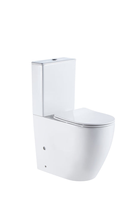 AQUORE 388712 GÉNOVA PMR Pack Inodoro BTW Compacto Blanco