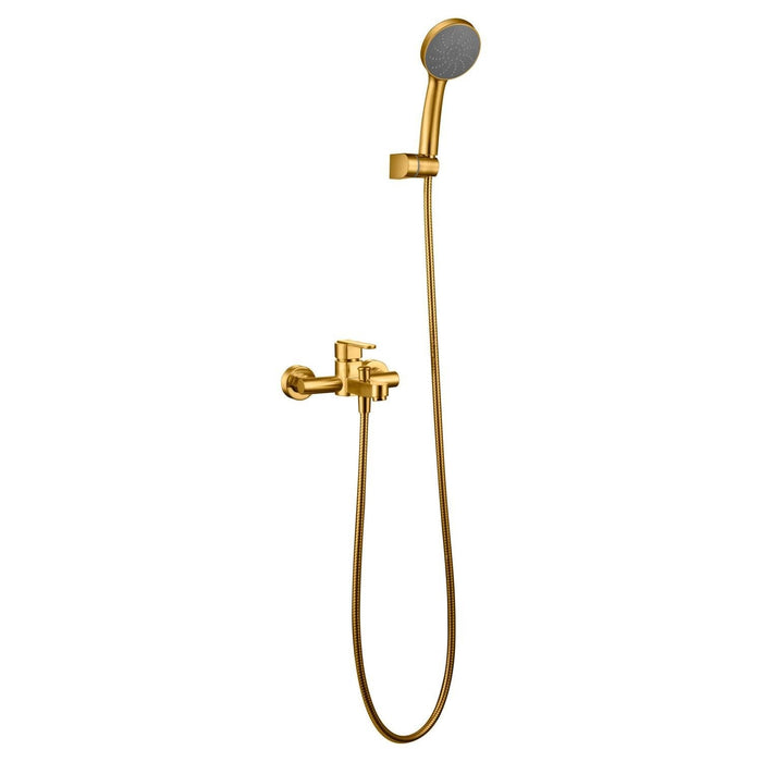 IMEX BDR001-4OC ROMA Kit Baño / Ducha Monomando Oro Cepillado