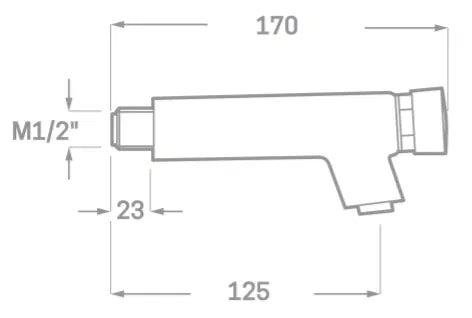 KÄLLA 19003 Grifo Temporizado Pared Cromo