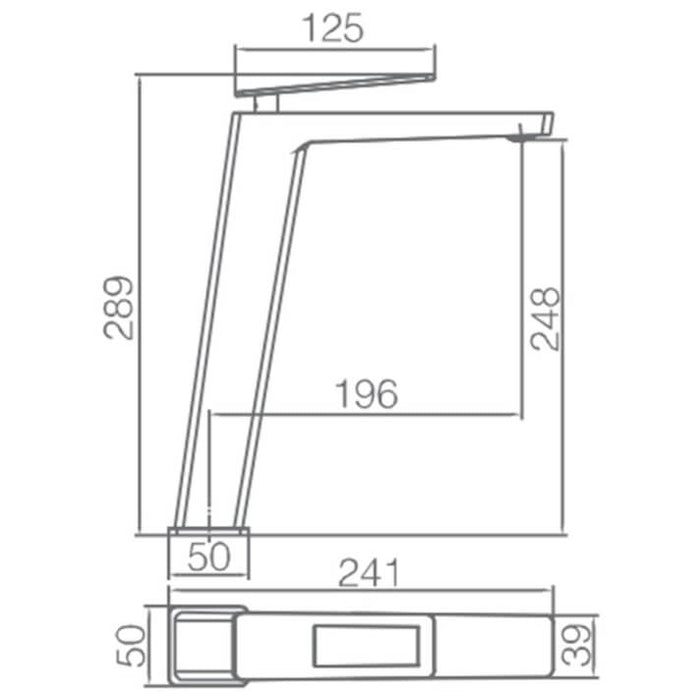 IMEX BDC032-3NG SUECIA Grifo de Lavabo Alto Negro Mate
