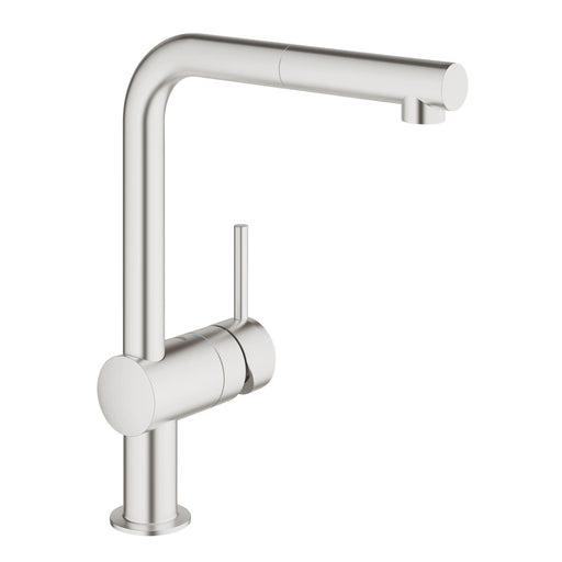 GROHE 32 168 DC0 MINTA Grifo Fregadero Extraible Recto Acero Satinado 5 a 7 Días Grohe 