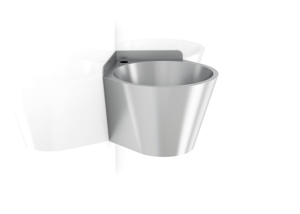 GENWEC GW08 26 04 01 Round corner stainless steel 304 satin finish corner sink Satinated