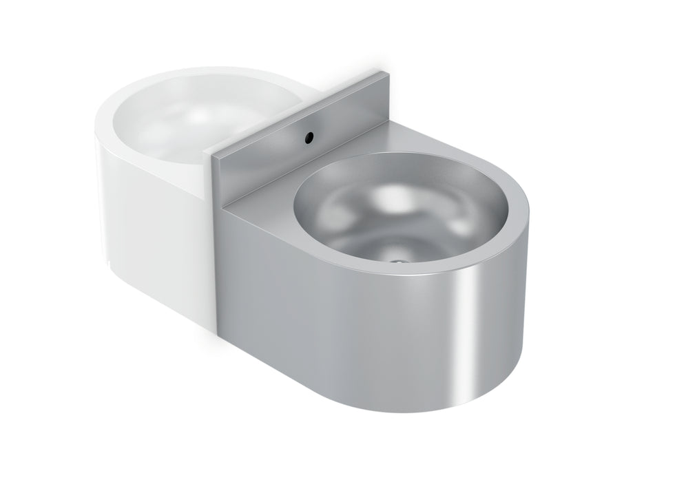 GENWEC GW08 27 04 01 Wall-mounted vandal-proof sink stainless steel 304 satin Satinated