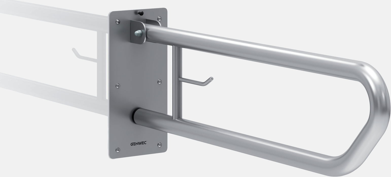 GENWEC GW11 07 03 00 Foldable Bar 800 mm White Steel Roll Holder White