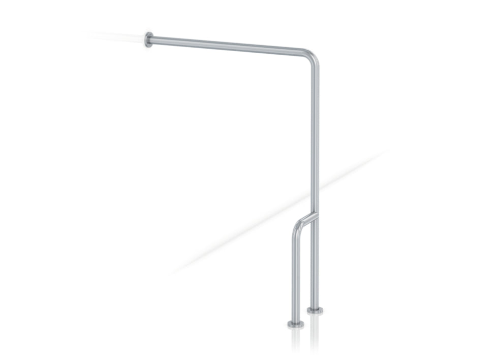 GENWEC GW11 13 04 01 Bar 90 Wall To Floor Stainless Satin Right Satinated