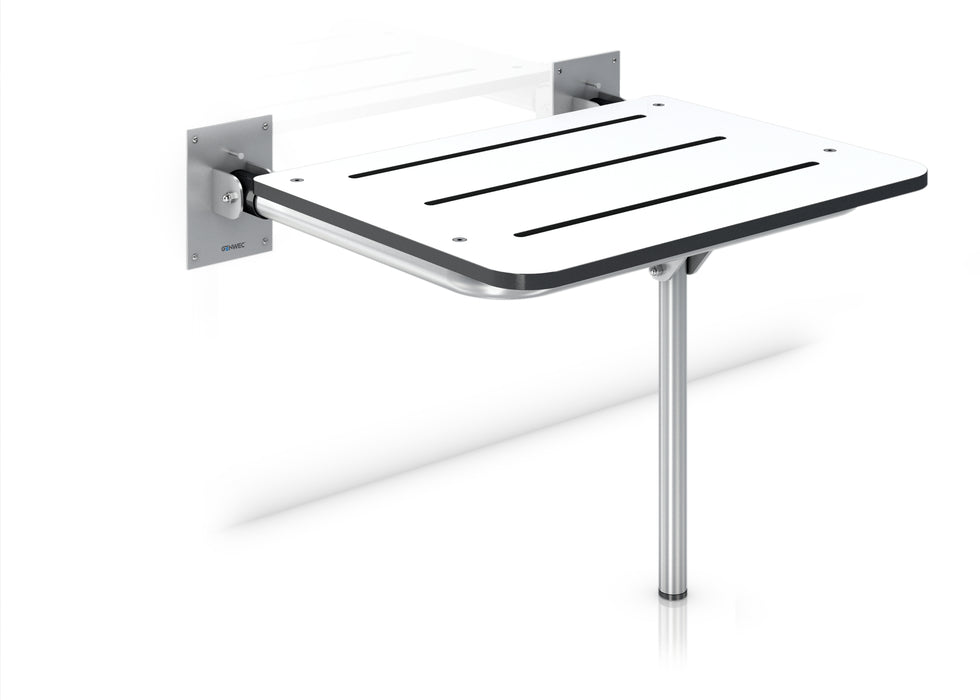 GENWEC GW11 24 11 00 Foldable Seat With Phenolic Leg Satin Finish Satined