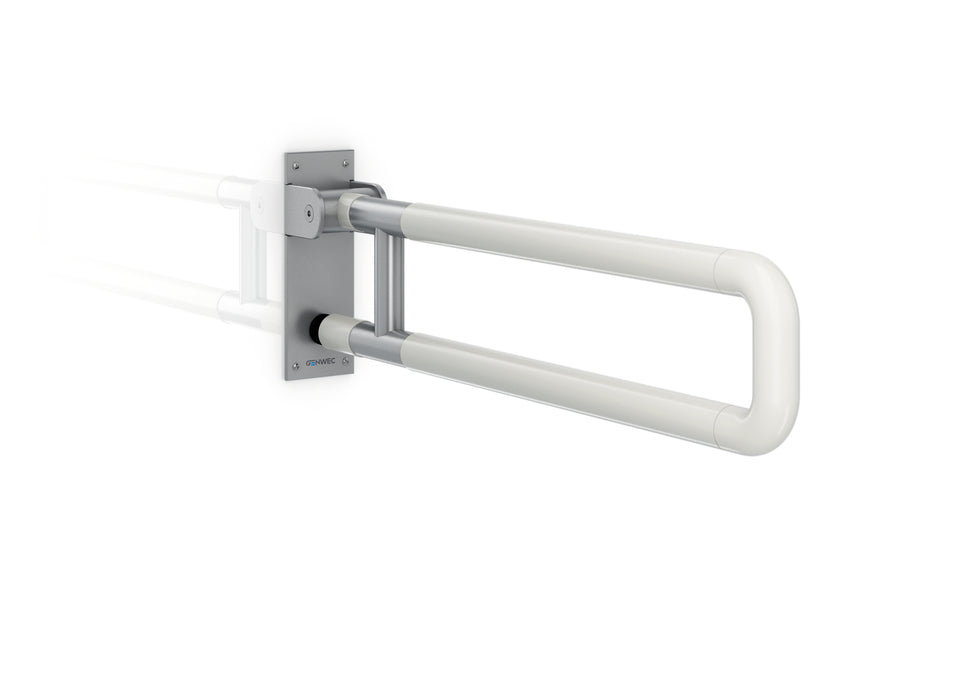 GENWEC GW11 30 09 00 Nylon Folding Bar 700 mm, Stainless Steel Nylon Base