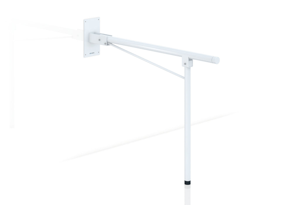 GENWEC GW11 60 03 00 Foldable Bar 800 mm With Floor Leg White Steel White