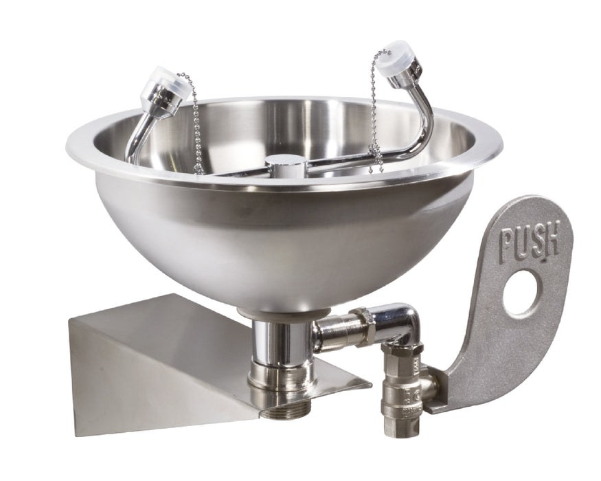 GENWEC GW12 01 04 05 Stainless Steel Wall-Mounted Eyewash Station
