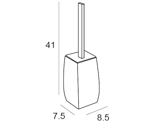 MANILLONS TORRENT 01614005 Escobillero De Pie Cromo/Blanco