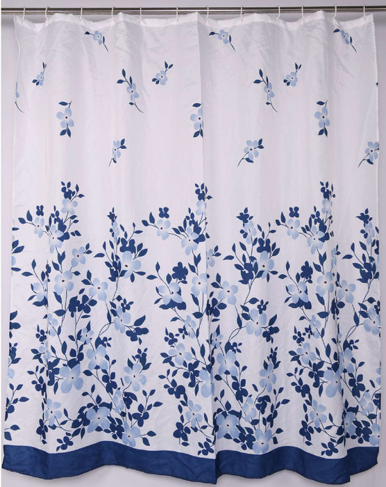 GEDY TTE13641200 LULET Cortina de Ducha Blanco y Azul