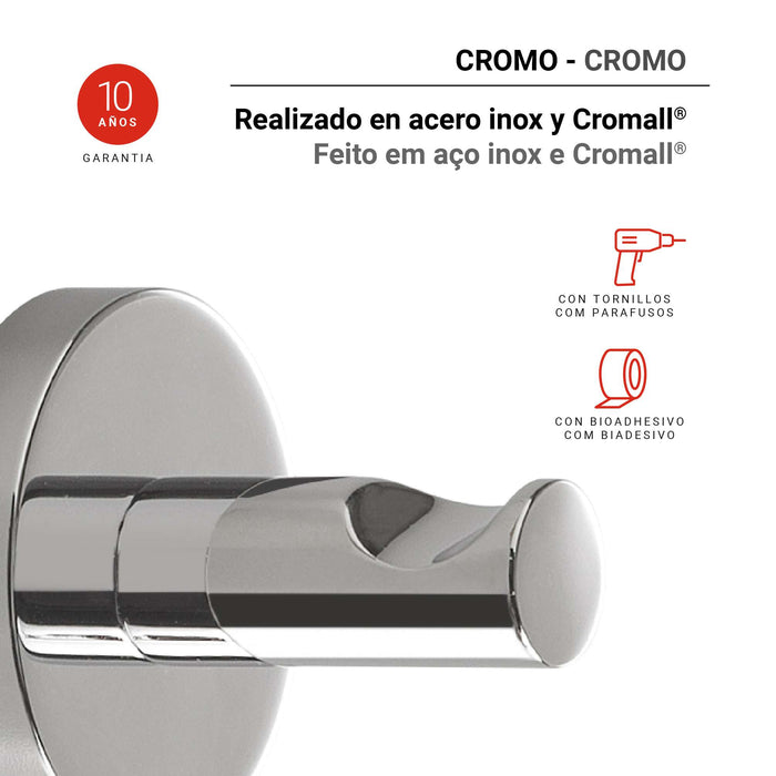 GEDY FP271300100 FELCE PLUS Percha Cromo