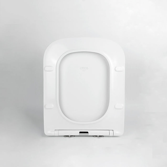 ETOOS 04215108 MAUKA Tapa WC Compatible Slim Caída Amortiguada Blanco