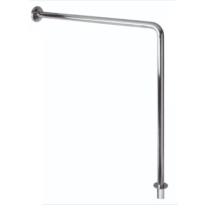 MEDICLINICS BS0010C Barra Ayuda Angulo Pared-Suelo Inox Brillo 5 a 7 Días Mediclinics 
