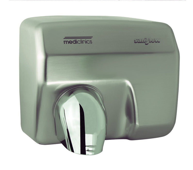 MEDICLINICS E88ACS SANIFLOW Secamanos Inox Satinado 5 a 7 Días Mediclinics 