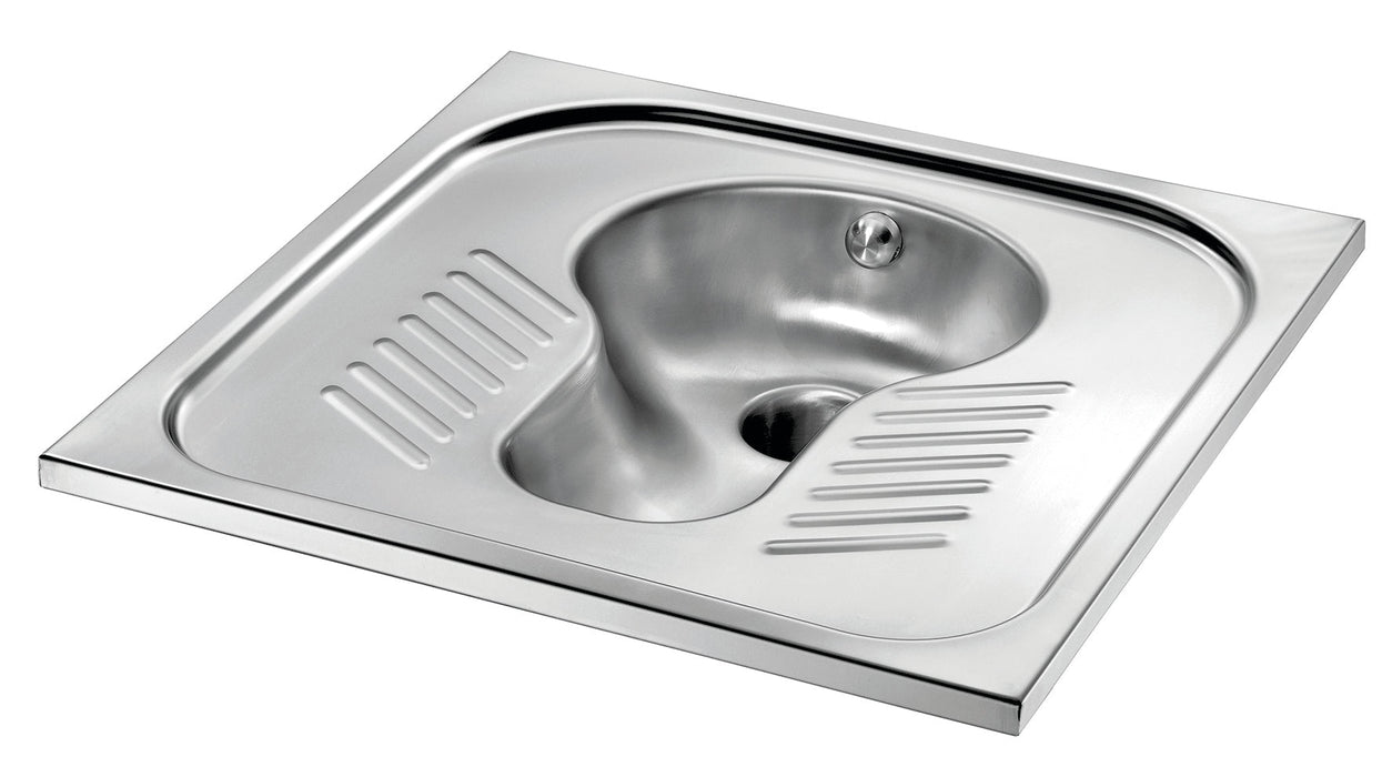 MEDICLINICS SNPT21CS Placa Turca Antivandálica Empotrable AISI 304 Satinado