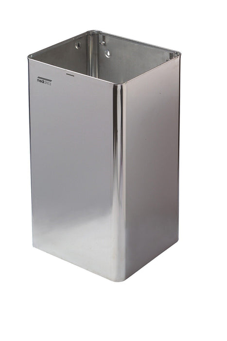MEDICLINICS PP1065C Papelera abierta acero Brillo 5 a 7 Días Mediclinics 