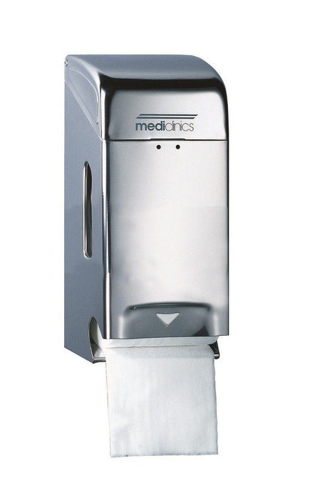 MEDICLINICS PR0784C Dispensador Papel 2 Rollos Inox Brillo 5 a 7 Días Mediclinics 